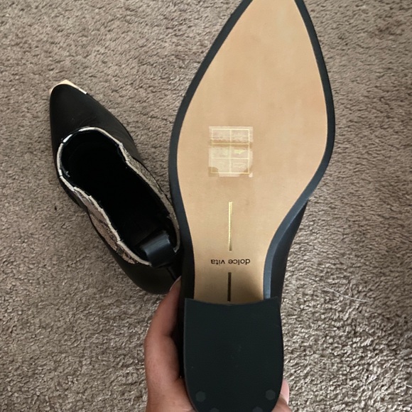 DOLCE VITA steel toe snake skin leather booties - Picture 4 of 4